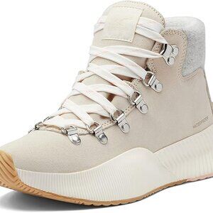 SOREL-Out N About III Conquest Snow Boot Size 9, Chalk and Sea Salt, Off-white